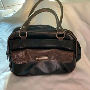 Brown leather hand bag